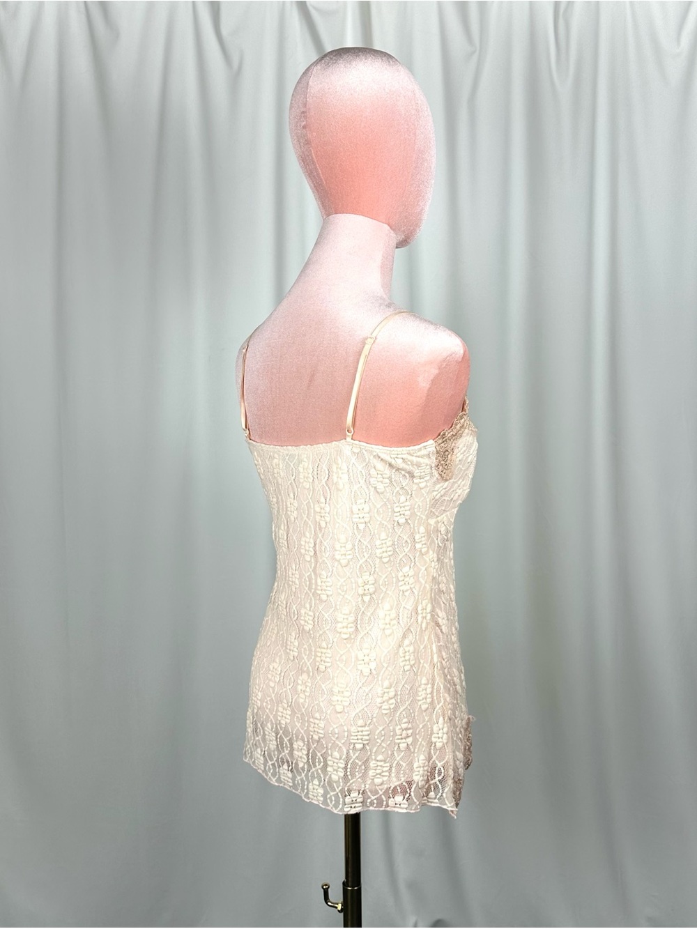 Vintage MKM Designs Lace Cami Top Cream Gold Fairycore XS/S - Picture 7 of 16